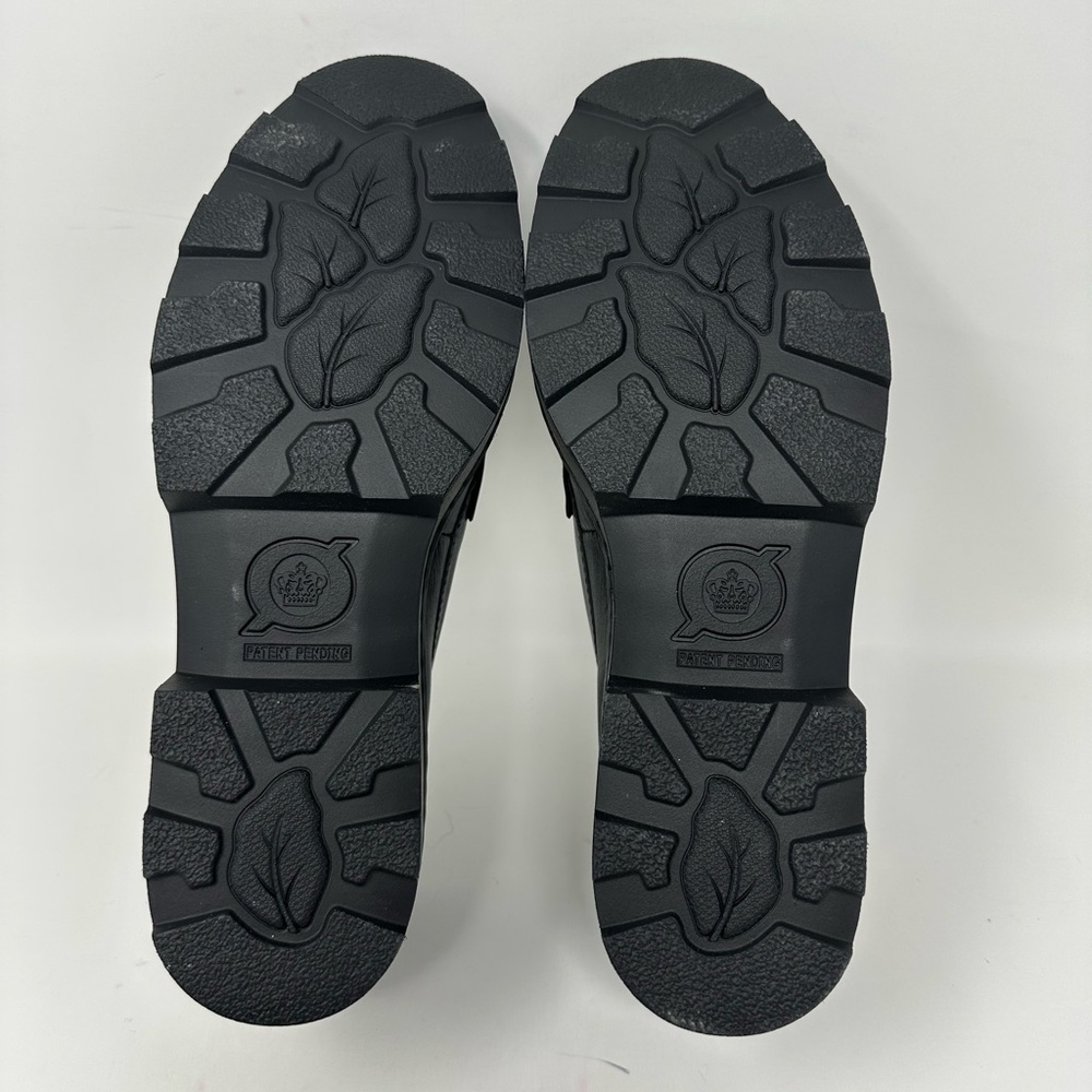 New Born - Carrera Leather Lug Sole Platform Penny Loafers size 9.5M - Picture 8 of 15